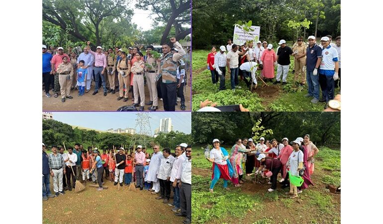 Special Campaign of tree plantation and cleaning drive Launched by Ravindra Waikar, MP Loksabha and Manisha Waikar for martyrs “Ek PER SHAHEED KE NAAM”